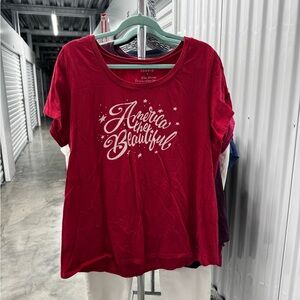 Torrid | America The Beautiful Tee in Red | size 3